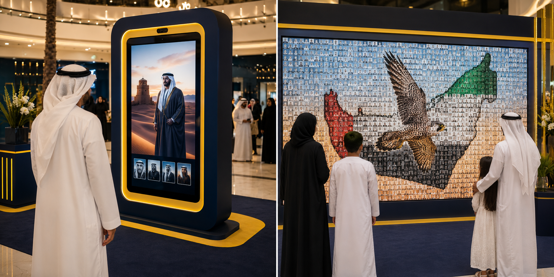 AI Emirati Heritage Portrait activation visual