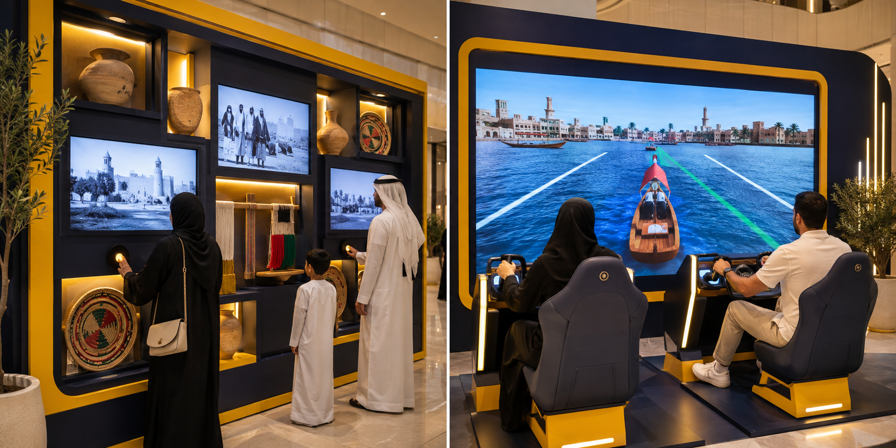 Interactive Heritage Object Wall activation visual
