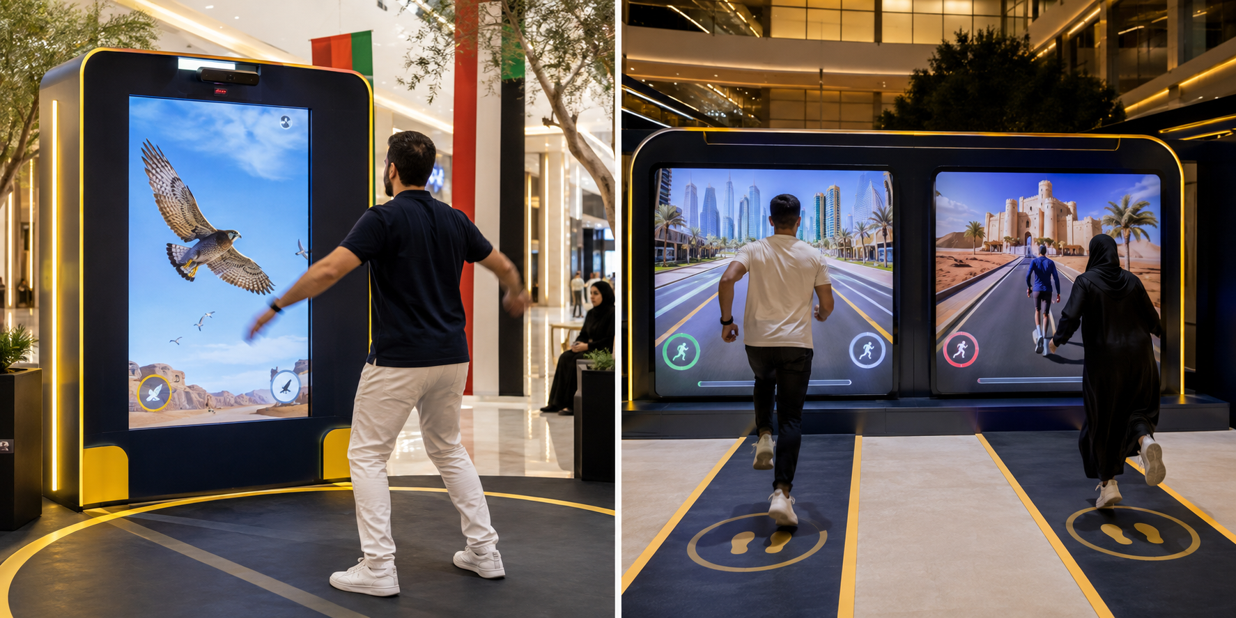 Falcon Flight Challenge activation visual