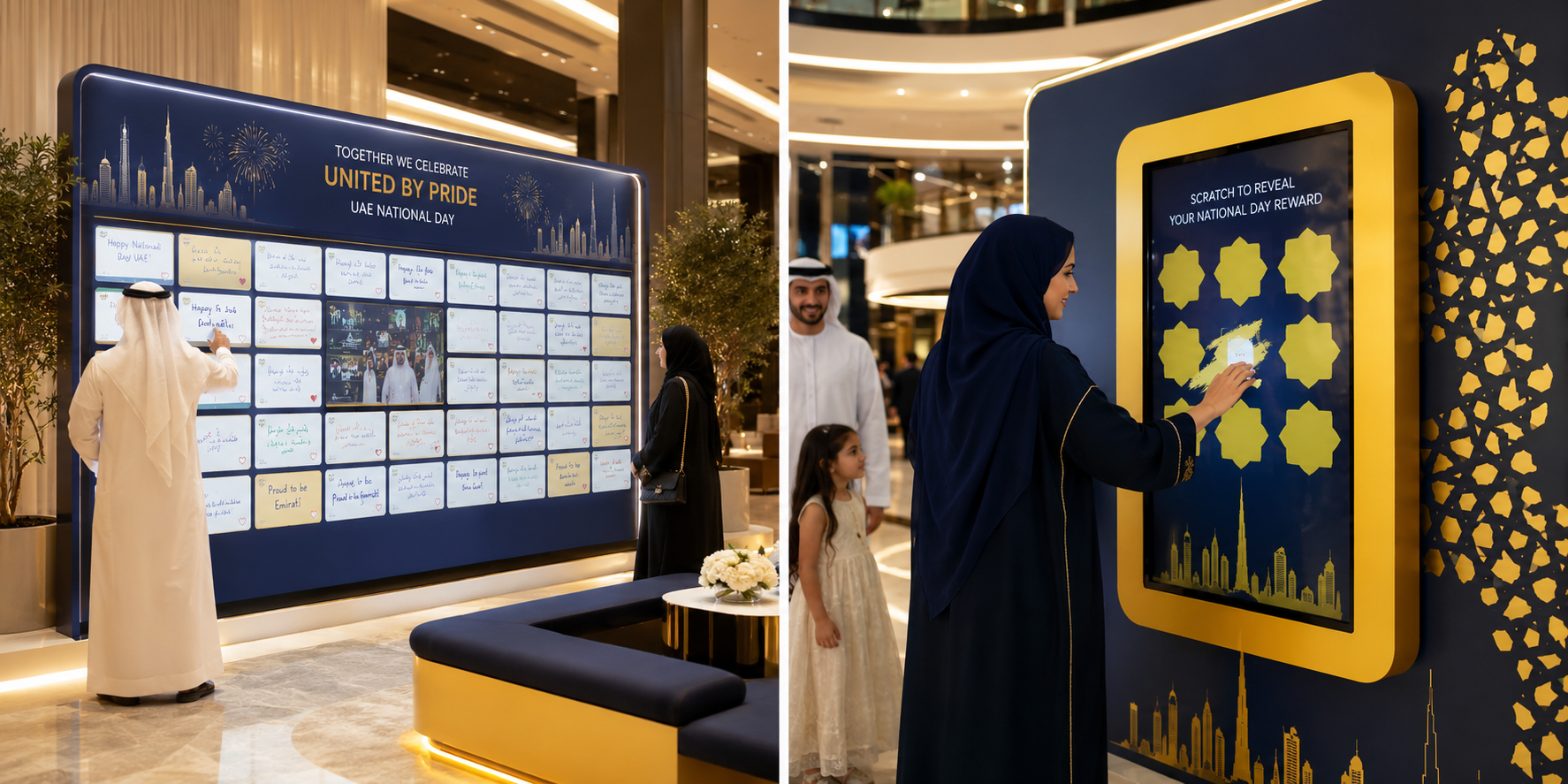 Digital Pledge Wall activation visual